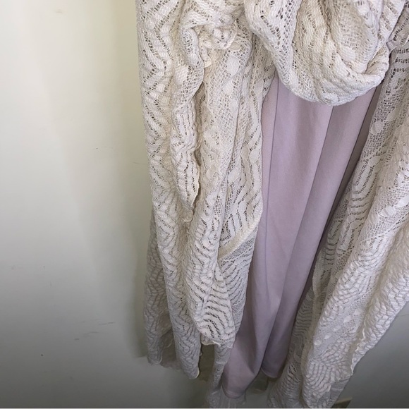 Chris McLaughlin 16W Elegant Sleeveless Lace Dress in Beige - Picture 7 of 10